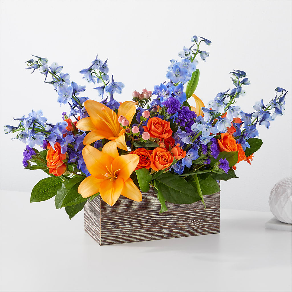 Radiant Citrus Box Bouquet – KELLEN'S FLORIST INC, Hobart IN