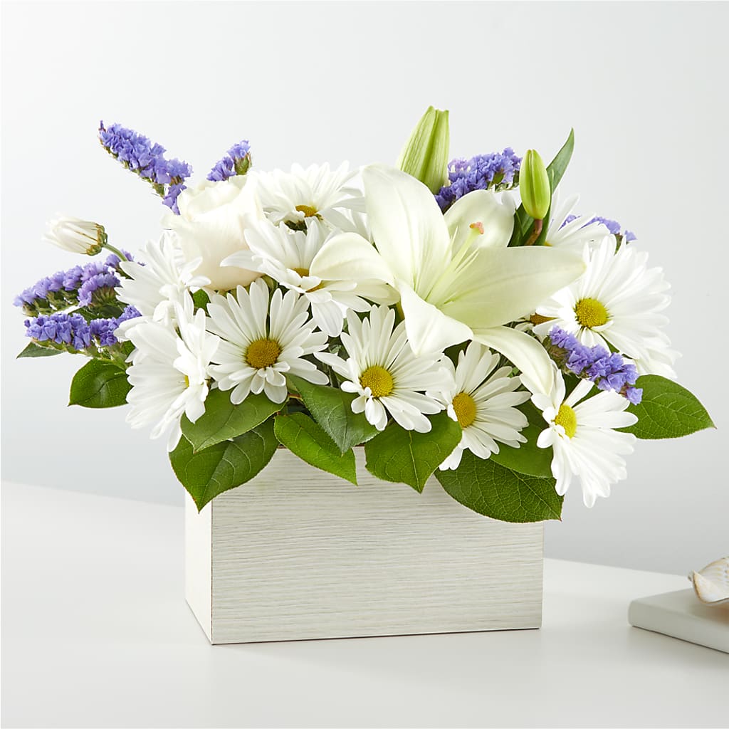 Beyond Blue Box Bouquet – KELLEN'S FLORIST INC, Hobart IN