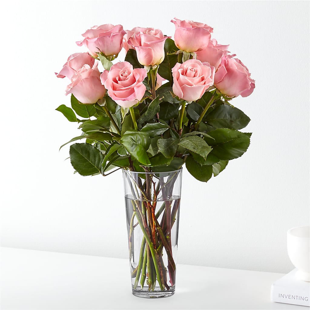 Long Stem Pink Rose Bouquet – KELLEN'S FLORIST INC, Hobart IN