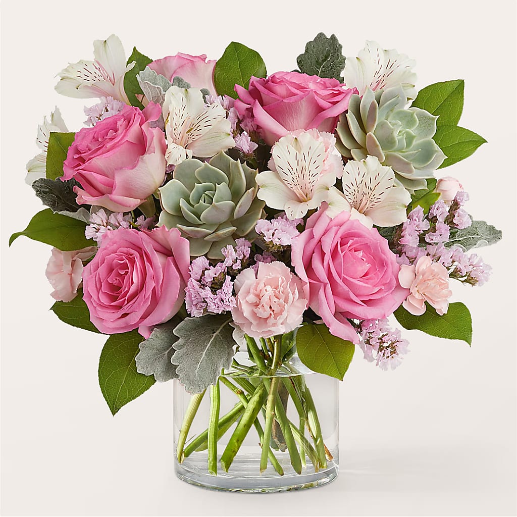 Dusty Rose Bouquet – KELLEN'S FLORIST INC, Hobart IN