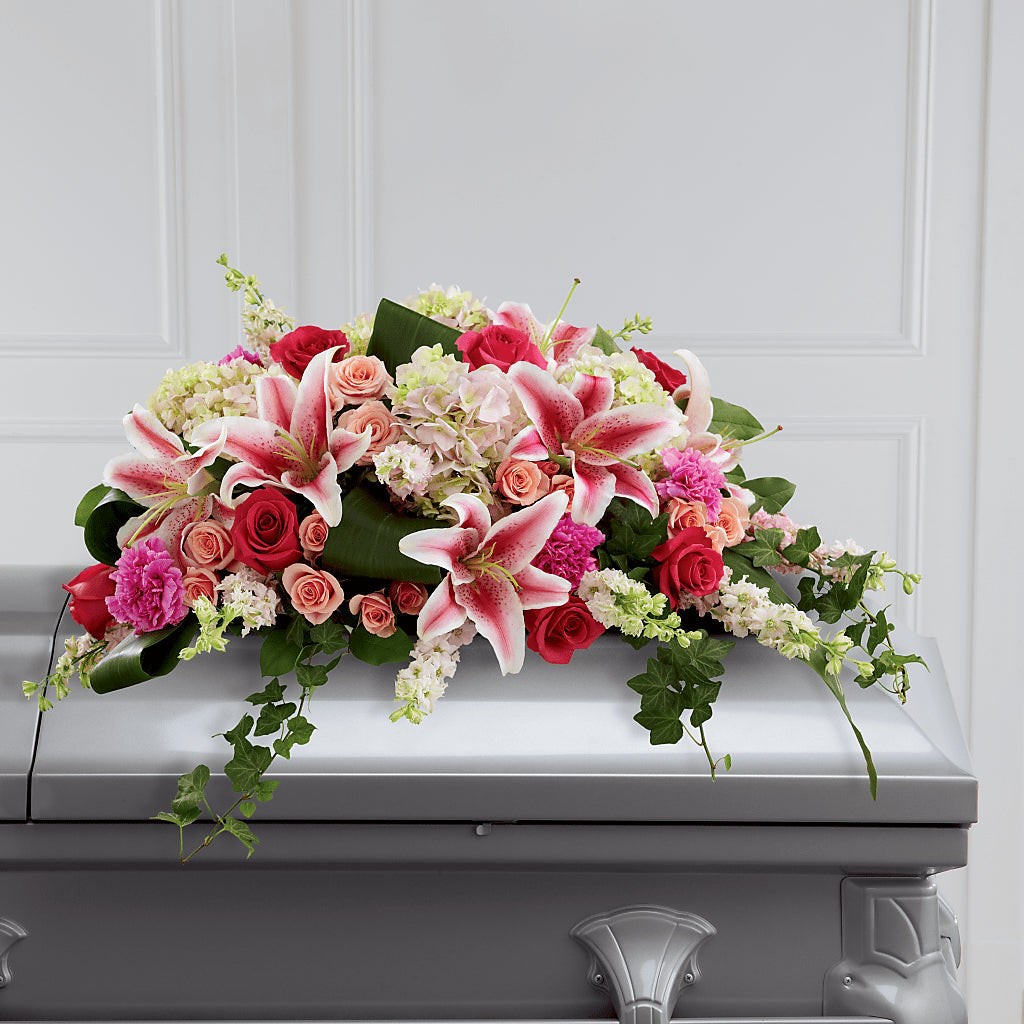 Splendid Grace Casket Spray – KELLEN'S FLORIST INC, Hobart IN