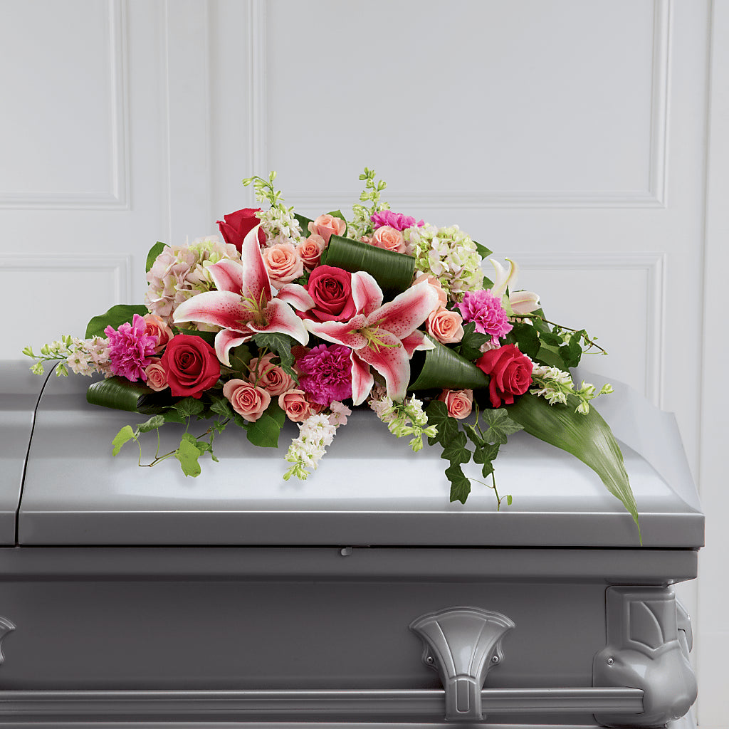 Splendid Grace Casket Spray – KELLEN'S FLORIST INC, Hobart IN