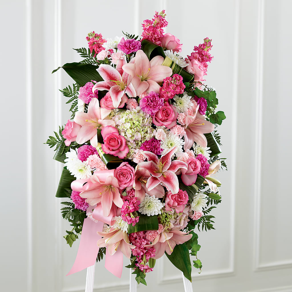 Comforting Standing Spray – KELLEN'S FLORIST INC, Hobart IN