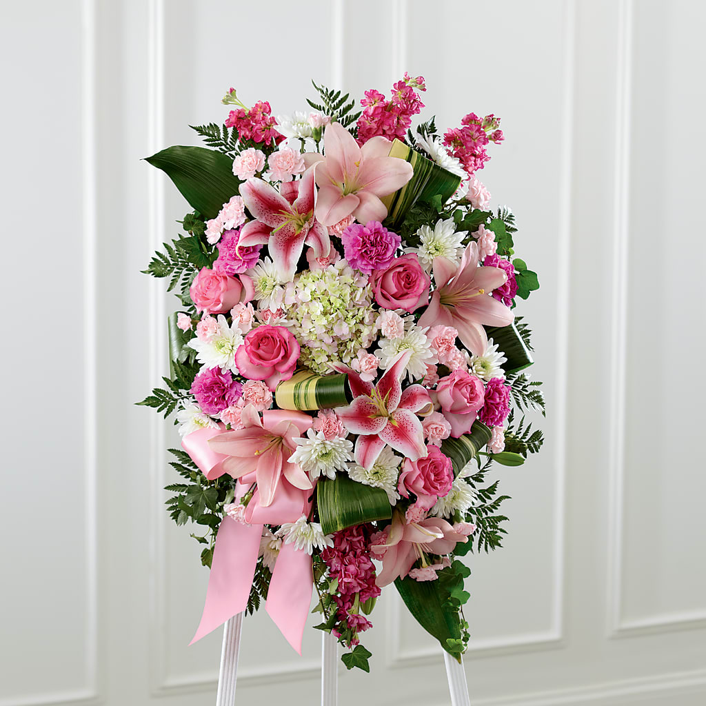 Comforting Standing Spray – KELLEN'S FLORIST INC, Hobart IN