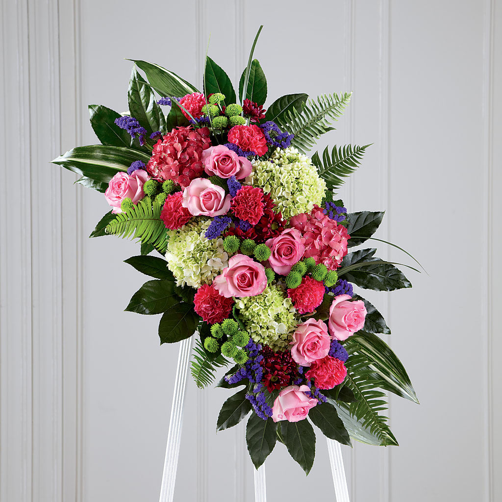 Refreshing Mix Standing Spray – KELLEN'S FLORIST INC, Hobart IN