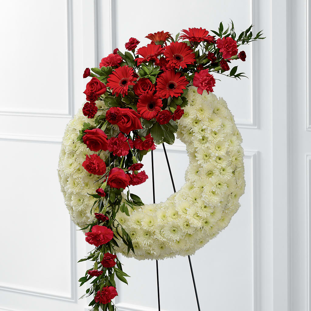 Graceful Tribute Wreath – KELLEN'S FLORIST INC, Hobart IN
