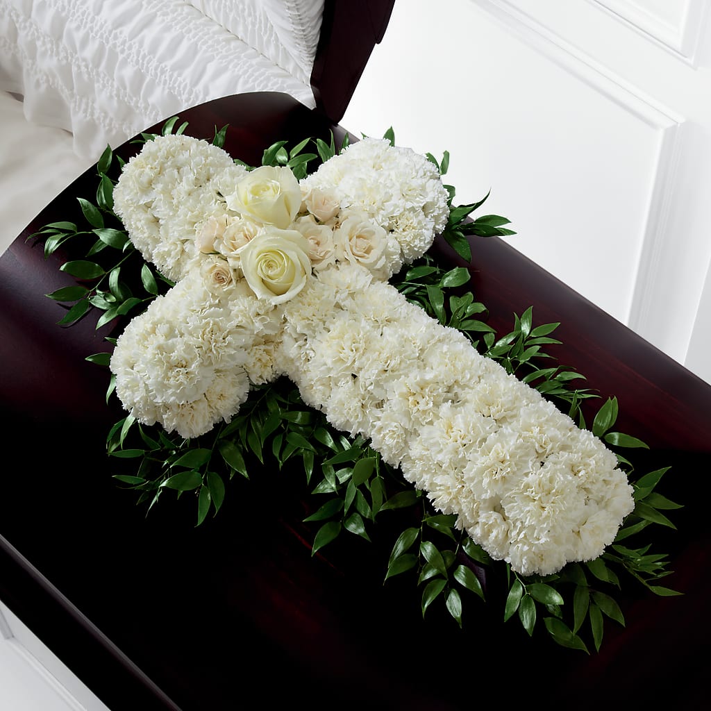 Peaceful Memories Casket Spray (Standard) – KELLEN'S FLORIST INC, Hobart IN