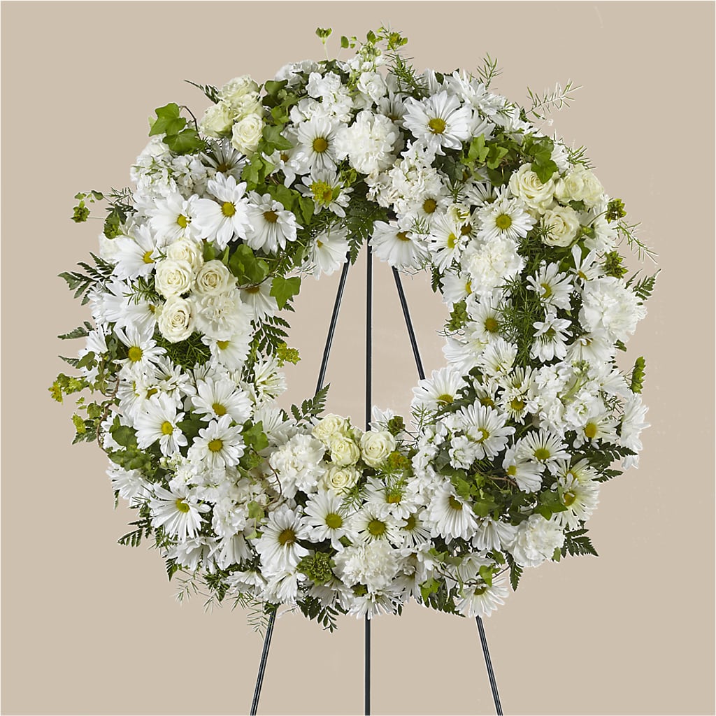 Faithful Wishes Wreath – KELLEN'S FLORIST INC, Hobart IN