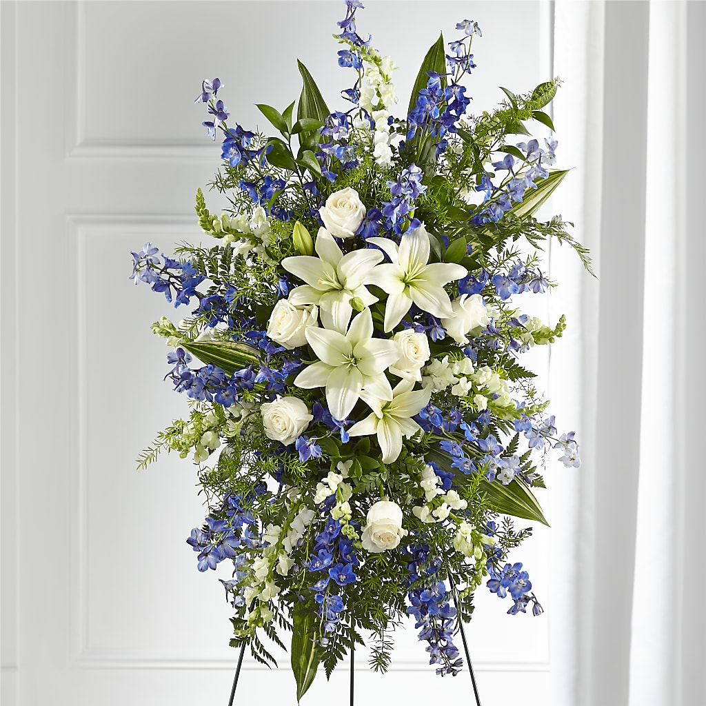 Faithful Friend Standing Spray – KELLEN'S FLORIST INC, Hobart IN