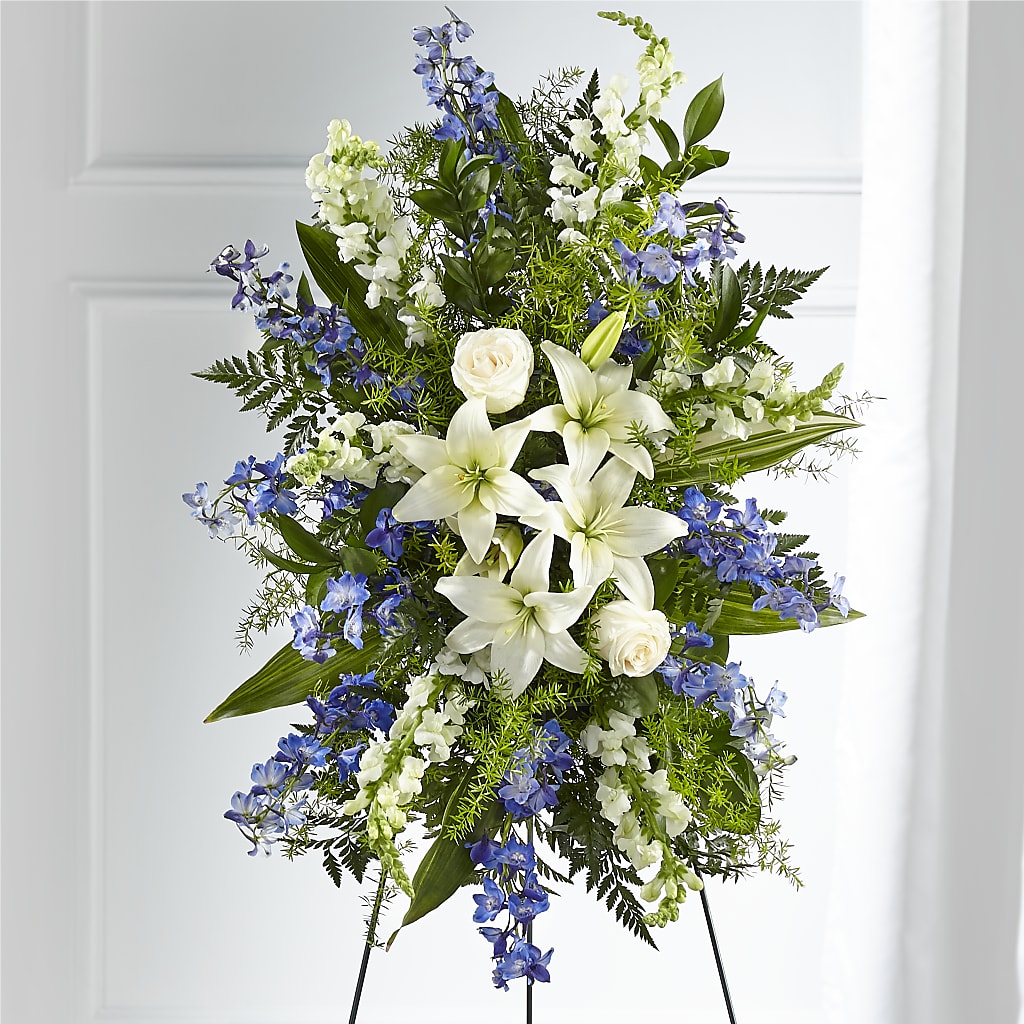 Faithful Friend Standing Spray – KELLEN'S FLORIST INC, Hobart IN