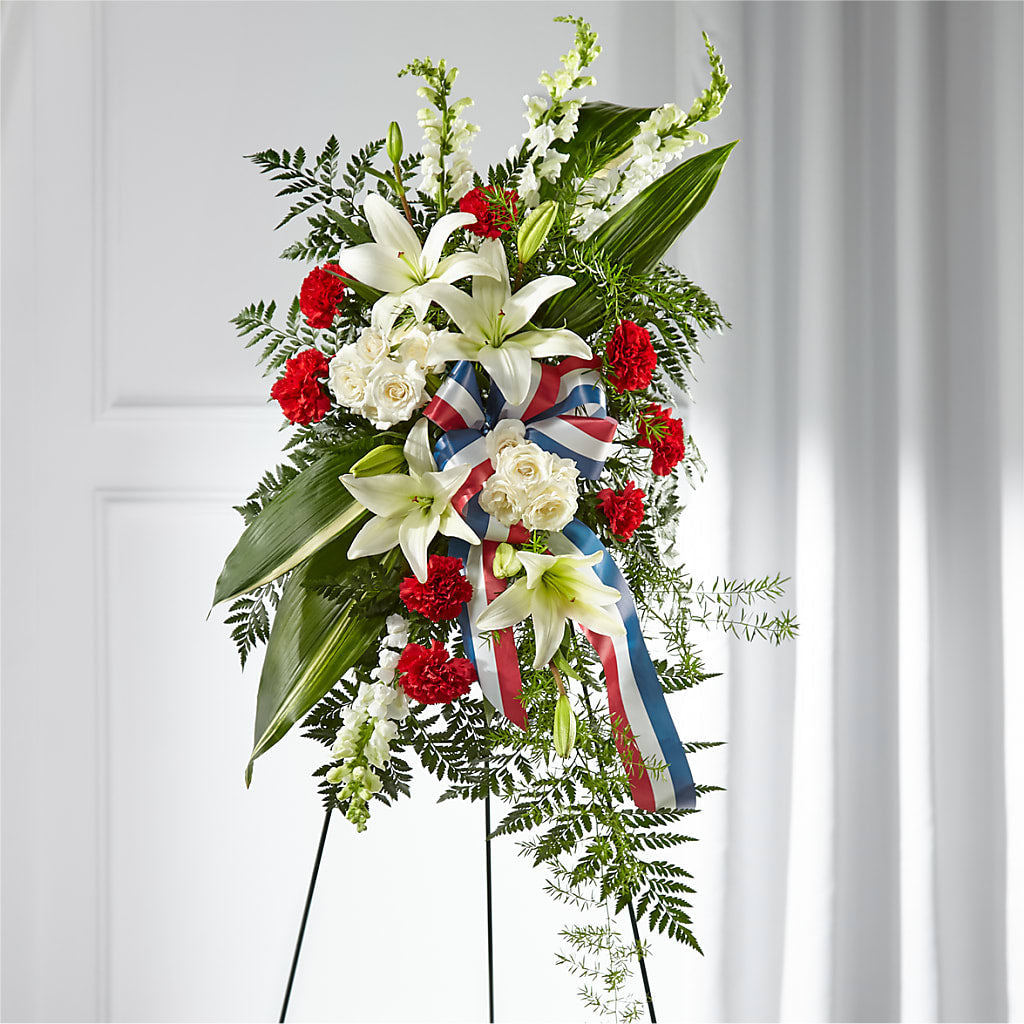 Stars of Life Standing Spray – KELLEN'S FLORIST INC, Hobart IN