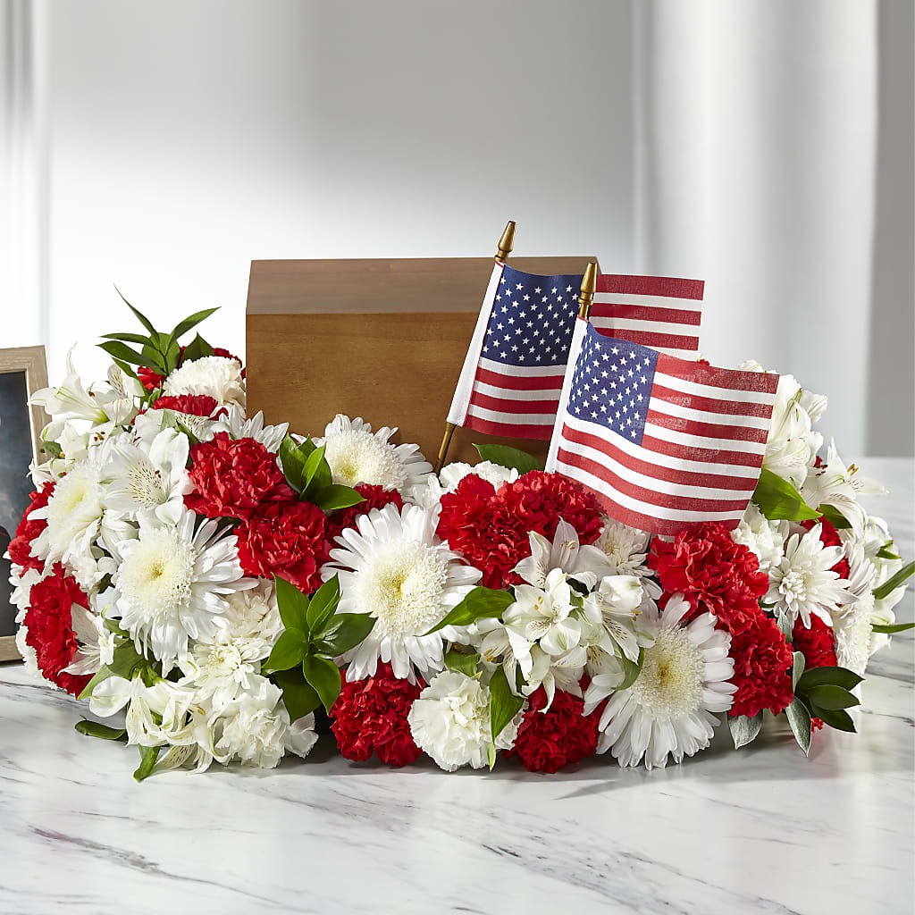 Spirit of Patriotism Cremation Adornment – KELLEN'S FLORIST INC, Hobart IN