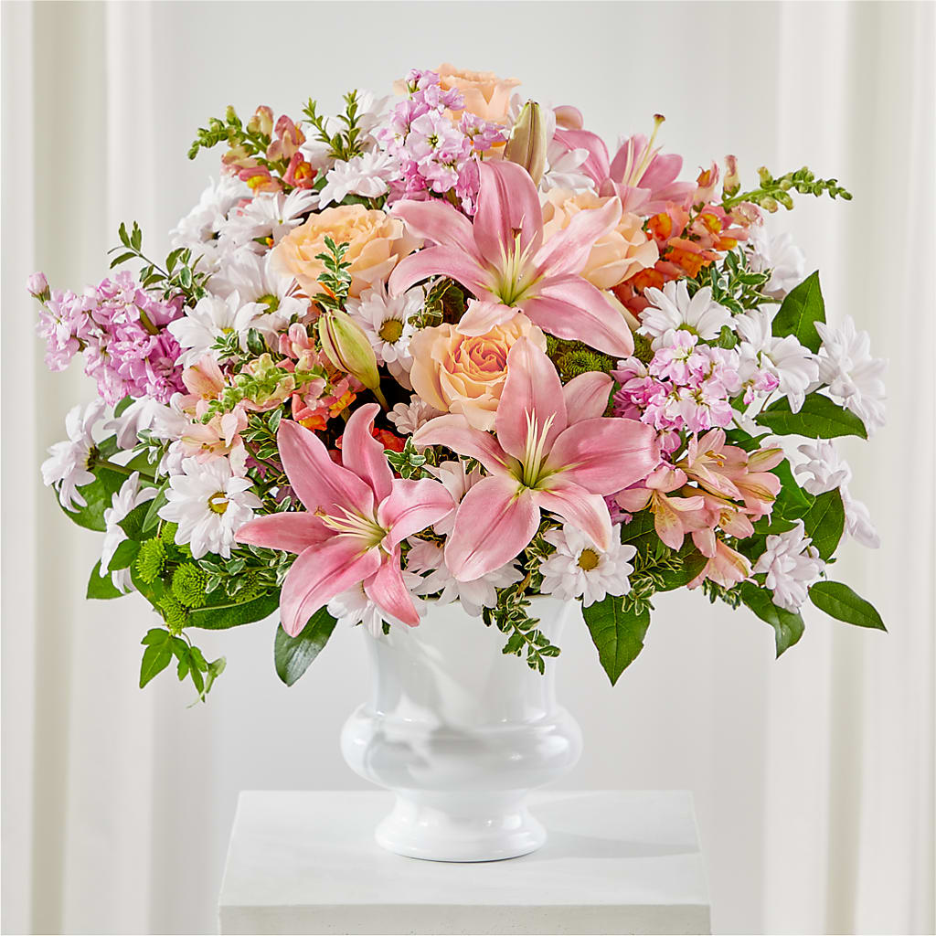 Heartfelt Gesture Urn Arrangement – KELLEN'S FLORIST INC, Hobart IN