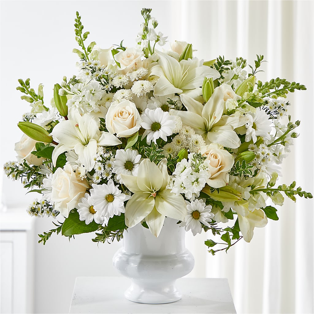 Uplifting Urn Arrangement – KELLEN'S FLORIST INC, Hobart IN