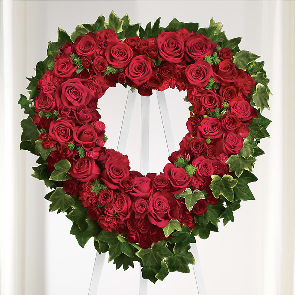 Wholehearted Standing Spray – KELLEN'S FLORIST INC, Hobart IN