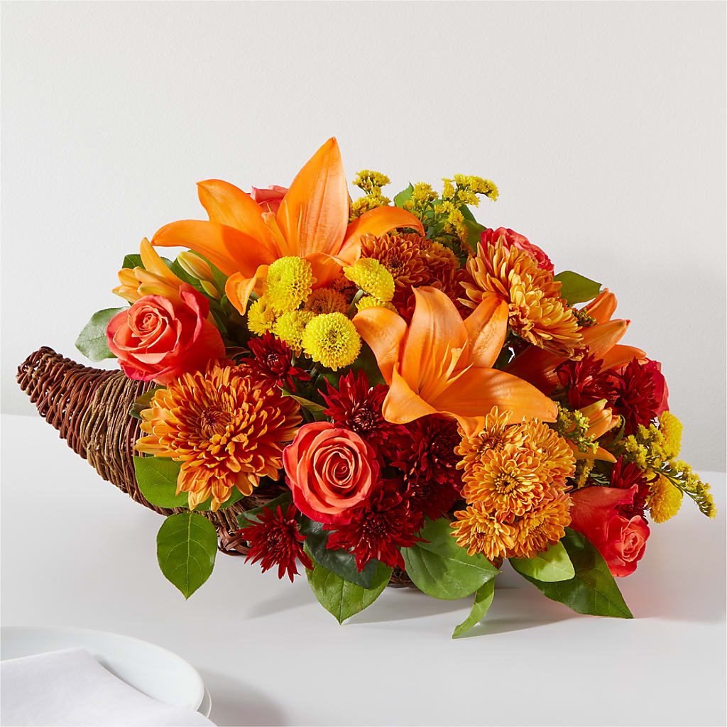 Bouquet of Blessings Cornucopia – KELLEN'S FLORIST INC, Hobart IN