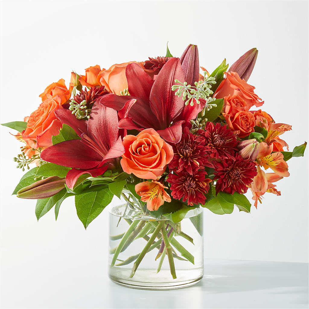 Crimson Leaves Bouquet – KELLEN'S FLORIST INC, Hobart IN