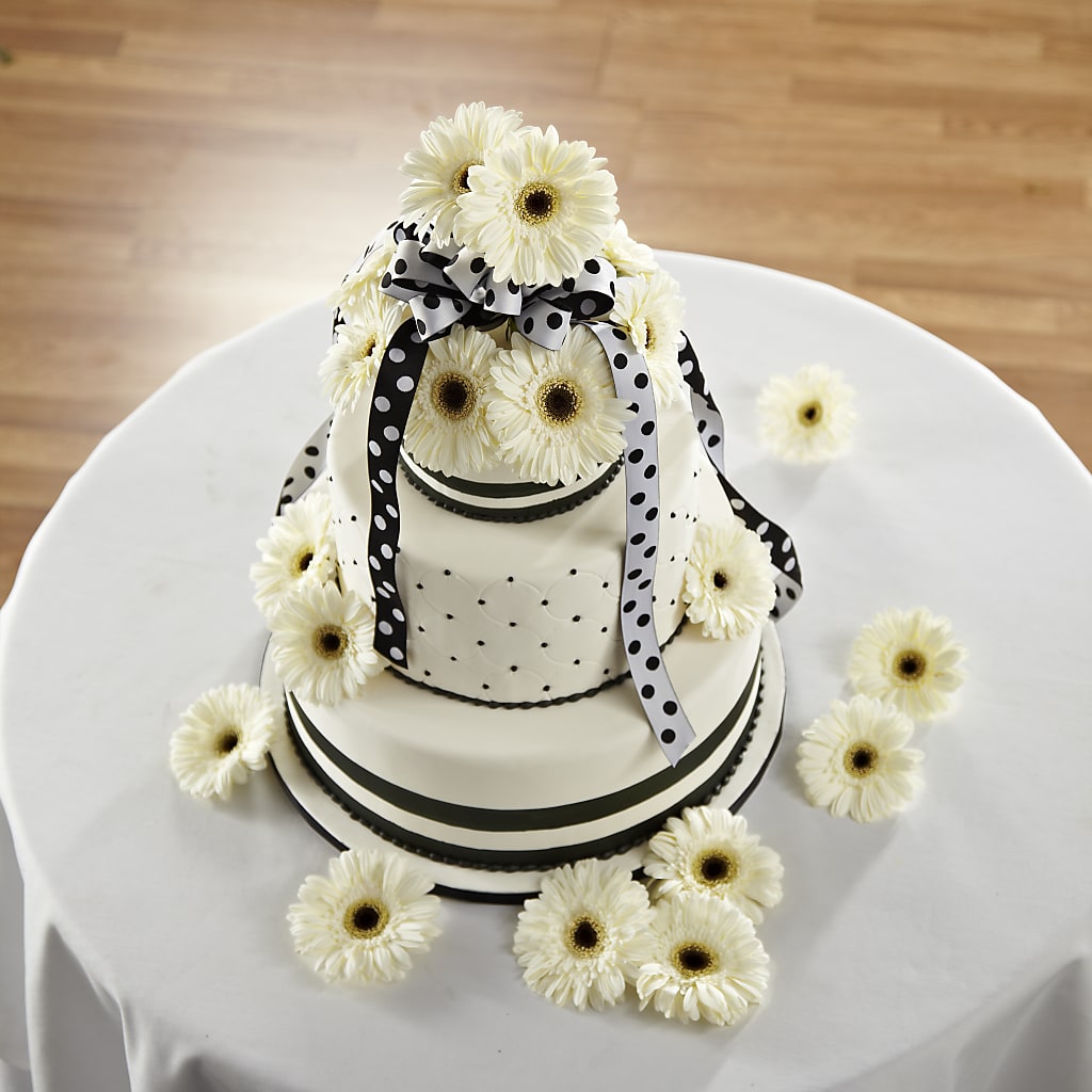 Simple Sophistication Cake Décor – KELLEN'S FLORIST INC, Hobart IN