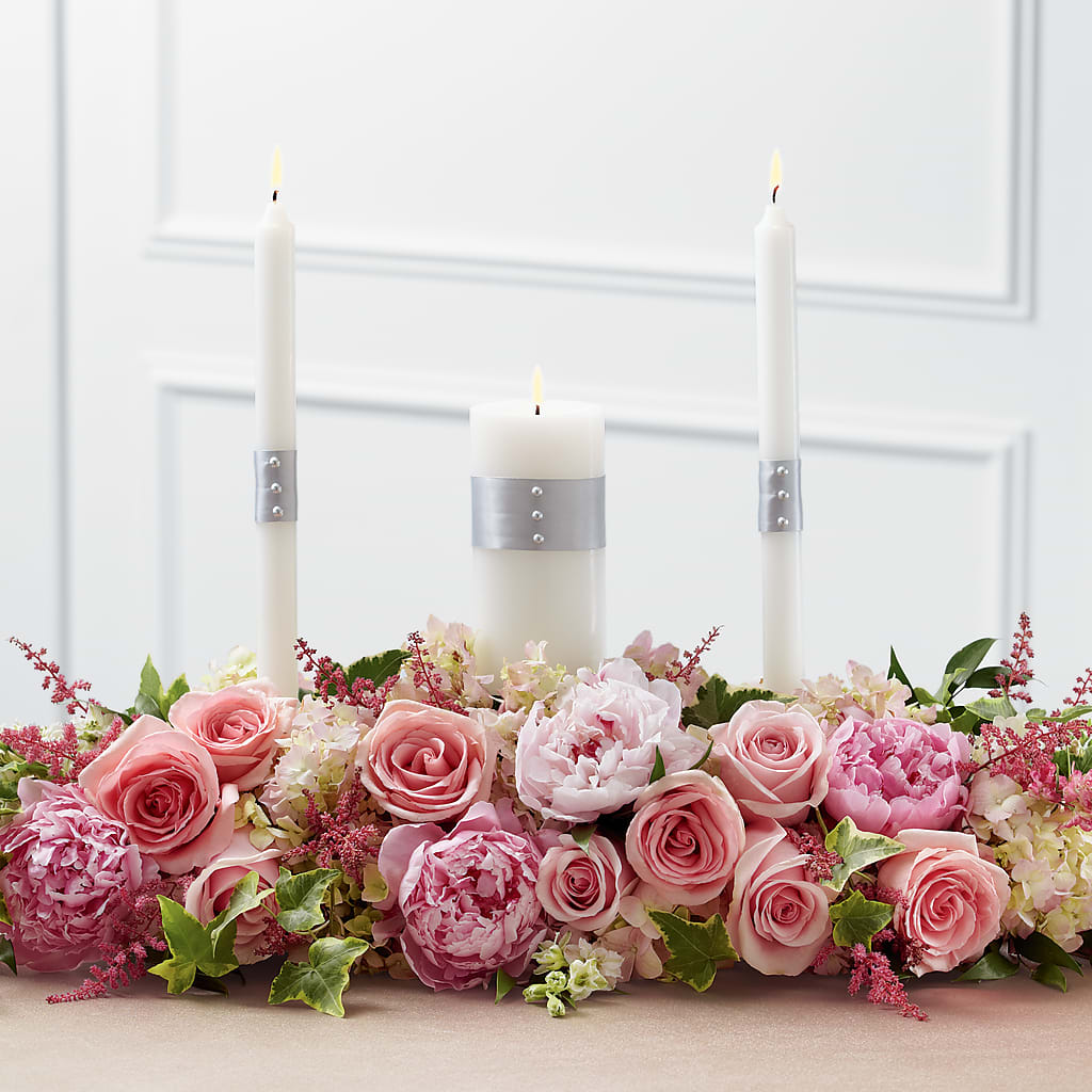 Worldwide Romance Unity Candle Arrangement – KELLEN'S FLORIST INC, Hobart IN