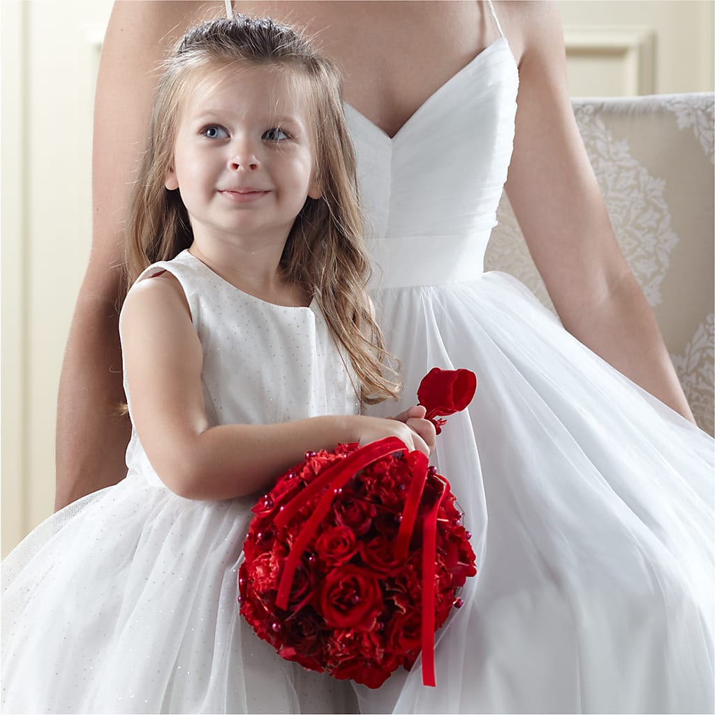 Pure at Heart Flower Girl Arrangement – KELLEN'S FLORIST INC, Hobart IN