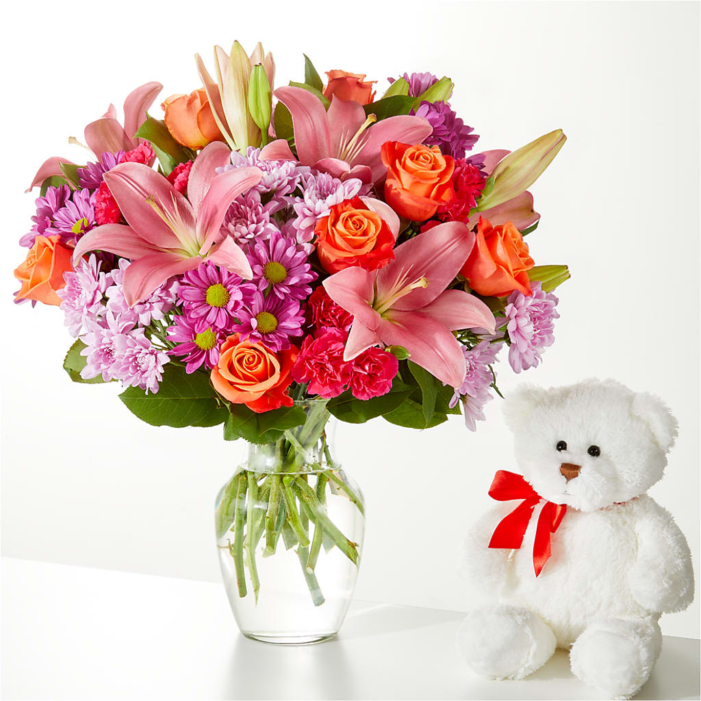 One and Only Bouquet and Bear Bundle – KELLEN'S FLORIST INC, Hobart IN