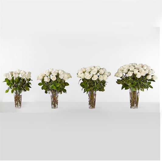 Long Stem White Rose Bouquet – KELLEN'S FLORIST INC, Hobart IN