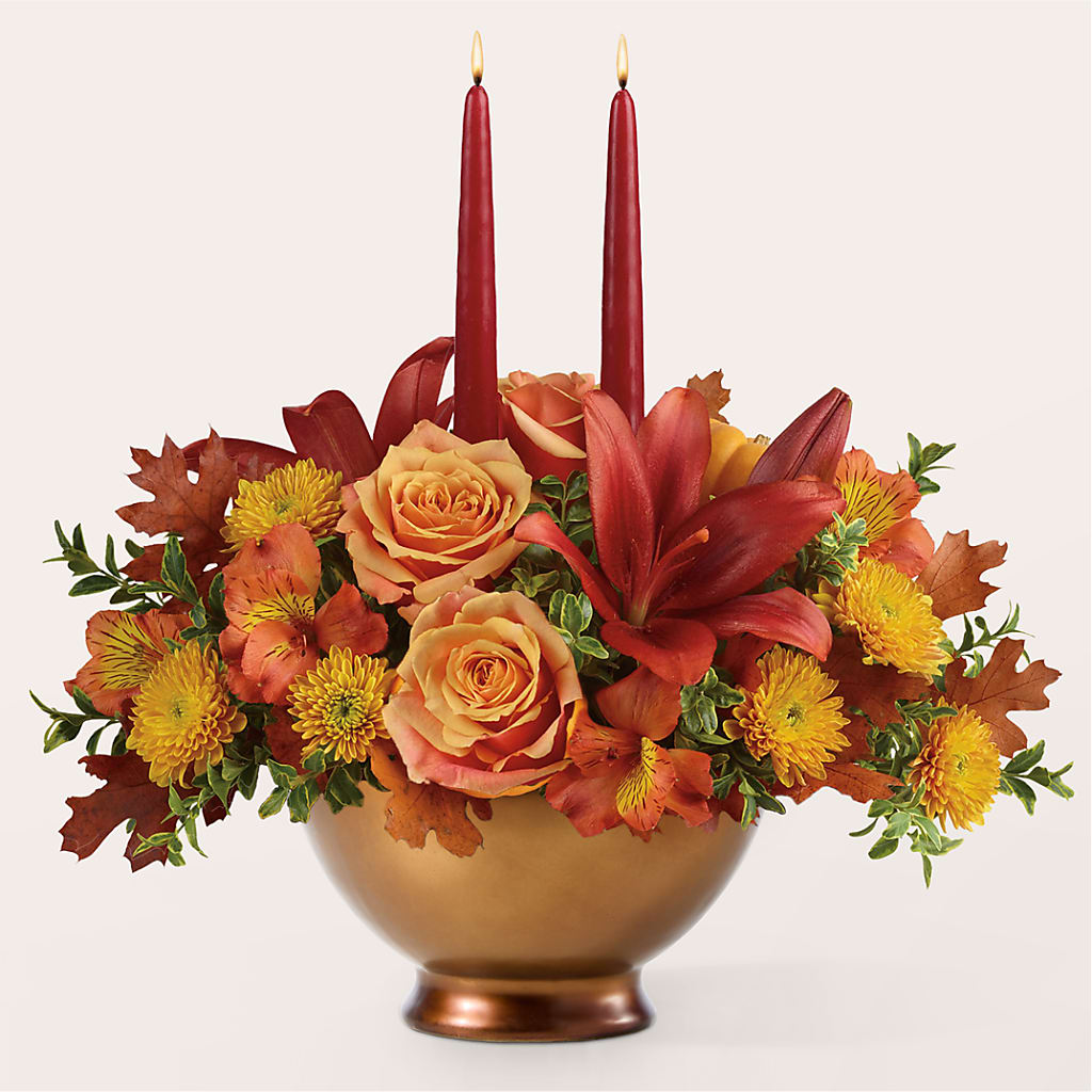 Harvest Table Centerpiece – KELLEN'S FLORIST INC, Hobart IN