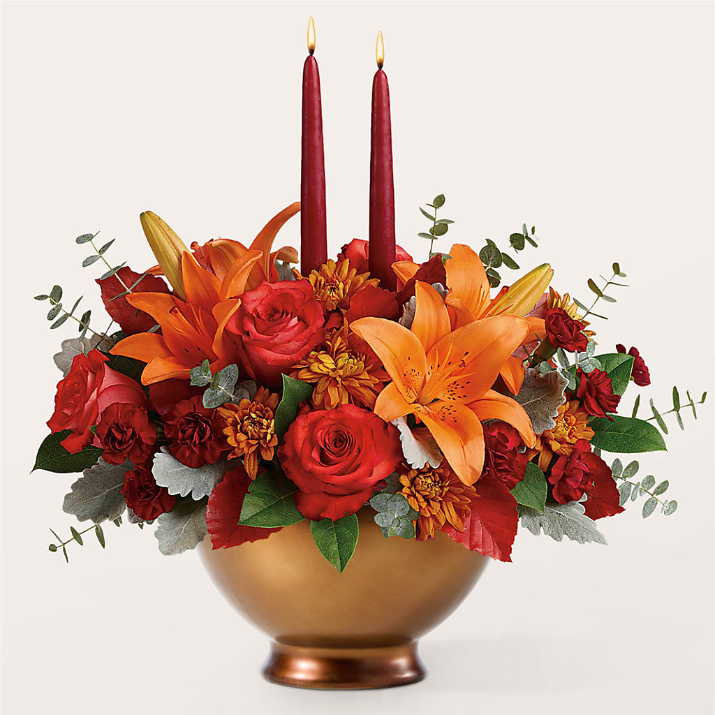 Fruits of Fall Centerpiece – KELLEN'S FLORIST INC, Hobart IN