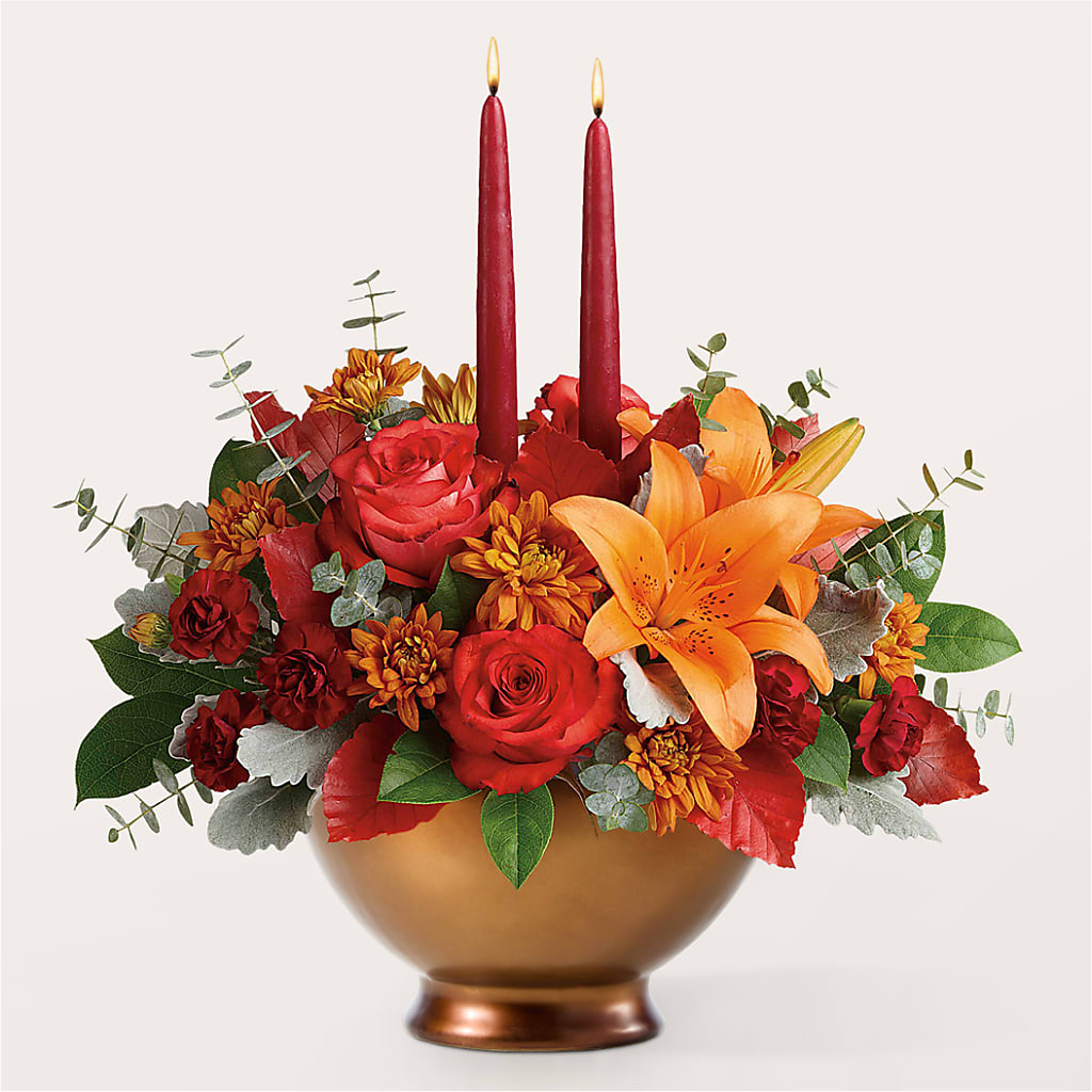 Fruits of Fall Centerpiece – KELLEN'S FLORIST INC, Hobart IN