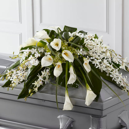 Angel Wings Casket Spray – KELLEN'S FLORIST INC, Hobart IN