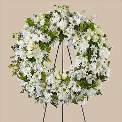 Faithful Wishes Wreath – KELLEN'S FLORIST INC, Hobart IN