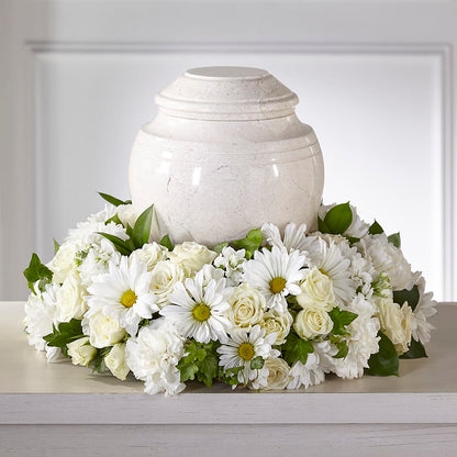 Ivory Gardens Cremation Adornment – KELLEN'S FLORIST INC, Hobart IN