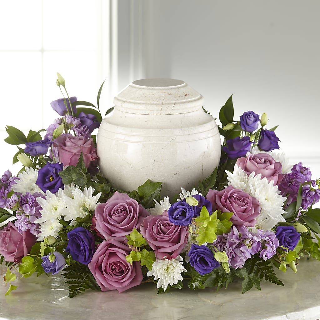 Blooming Sympathy Cremation Adornment – KELLEN'S FLORIST INC, Hobart IN