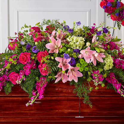 Radiant Tribute Casket Spray – KELLEN'S FLORIST INC, Hobart IN