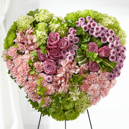 Heartwarming Standing Heart – KELLEN'S FLORIST INC, Hobart IN
