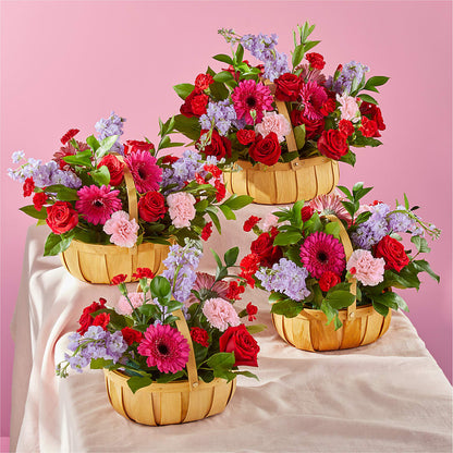 Pink Picnic Basket – KELLEN'S FLORIST INC, Hobart IN