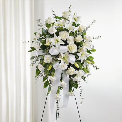 With Care Standing Spray – KELLEN'S FLORIST INC, Hobart IN