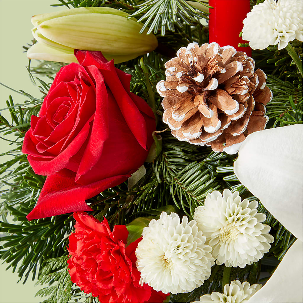 Seasonal Festivities Centerpiece – KELLEN'S FLORIST INC, Hobart IN