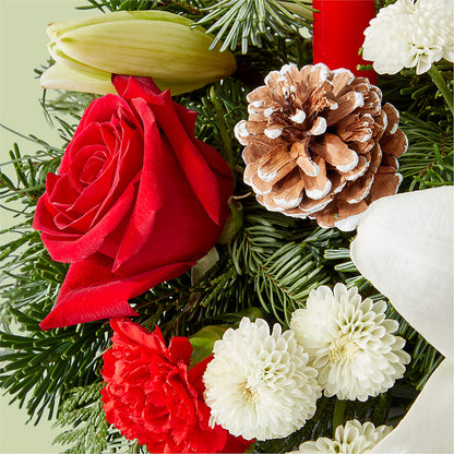 Seasonal Festivities Centerpiece – KELLEN'S FLORIST INC, Hobart IN