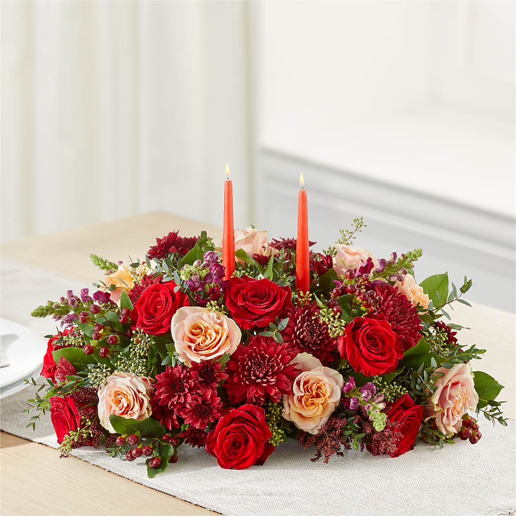 Most Thankful Centerpiece – KELLEN'S FLORIST INC, Hobart IN